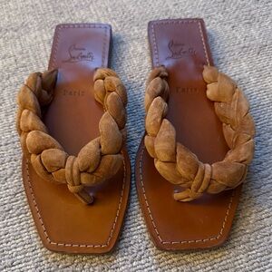Christian Louboutin Braided Leather Sandals